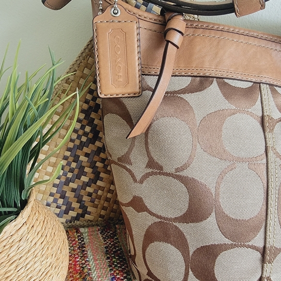 Coach Shoulder Bag bucket convertible crossbody bag Tan Vintage Style - Picture 6 of 12